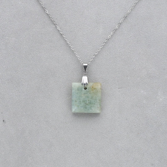 Aigue Marine Cabochon percé 48
