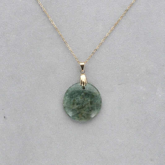 Aigue Marine Cabochon percé 52