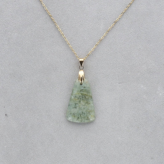 Aigue Marine Cabochon percé 54