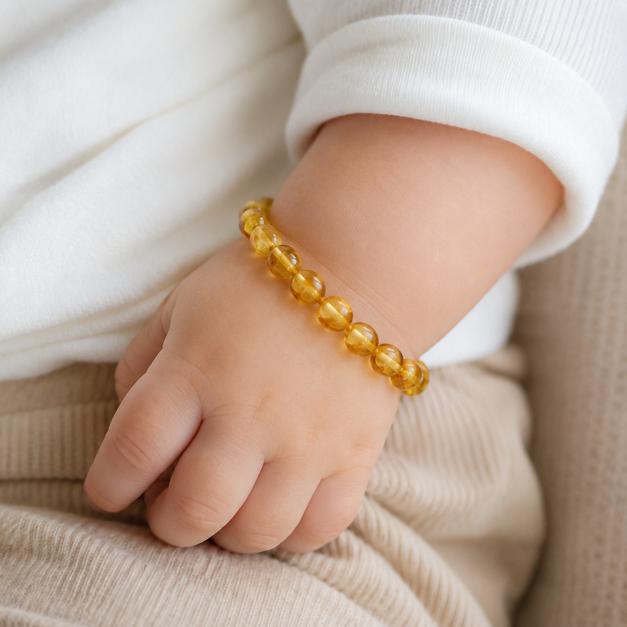 Bracelet Johan - ambre jaune