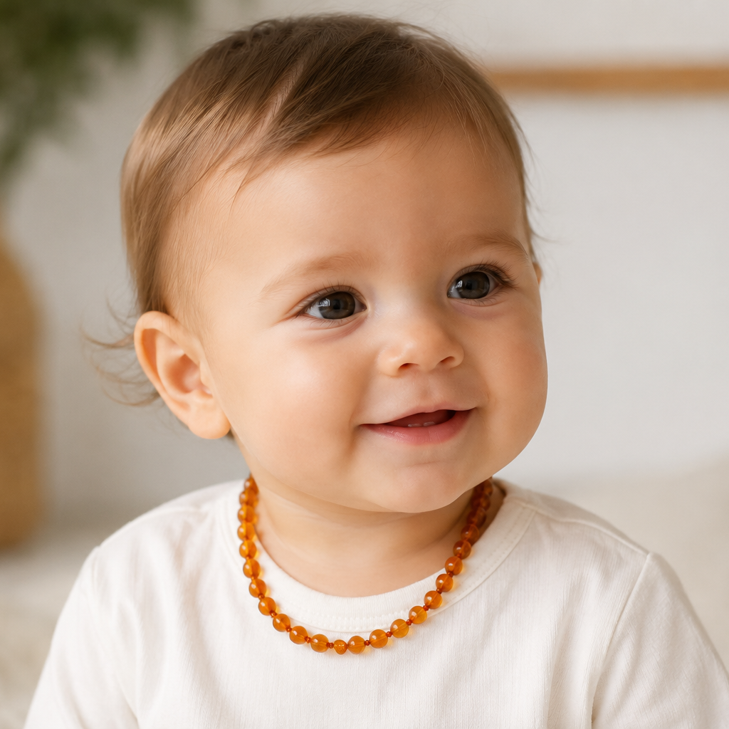 Collier Mathis - ambre caramel