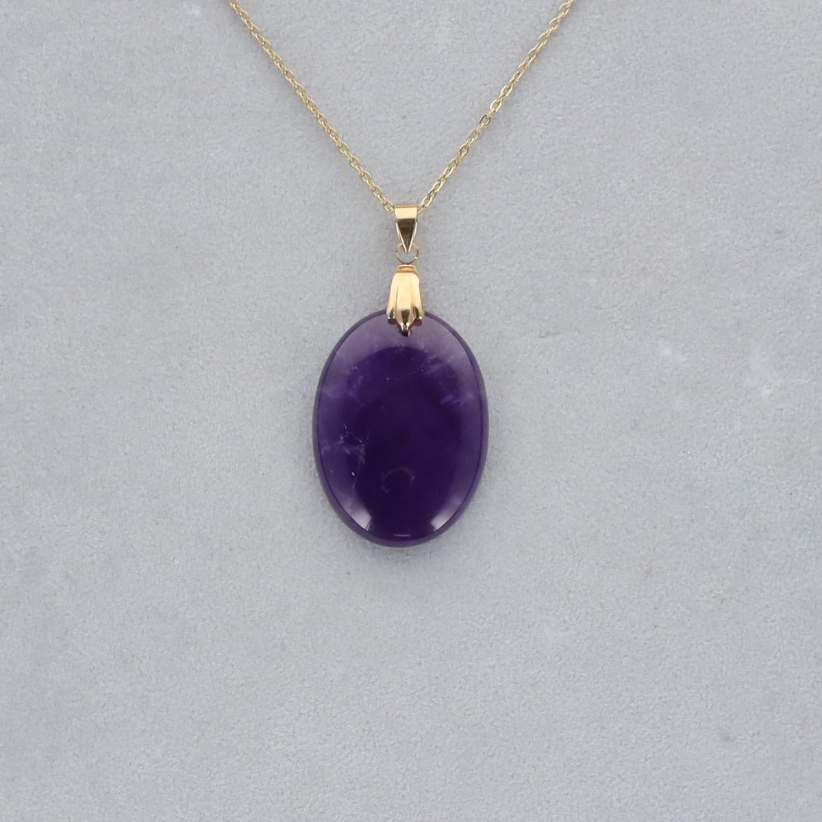 Améthyste Extra Cabochon percé 21