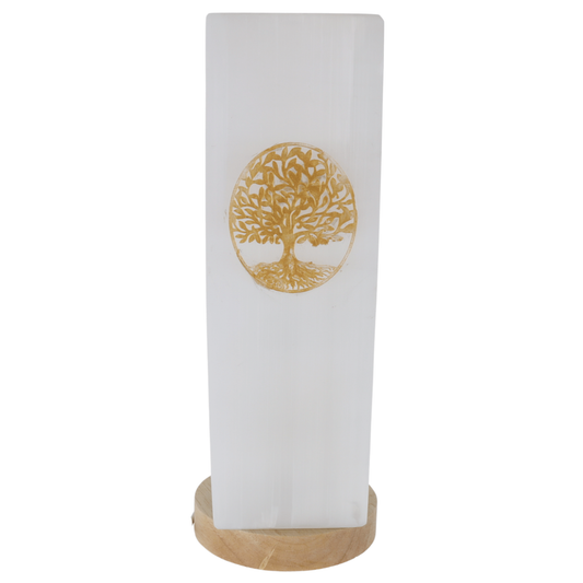 Lampe de Sélénite Étheria - Arbre de Vie