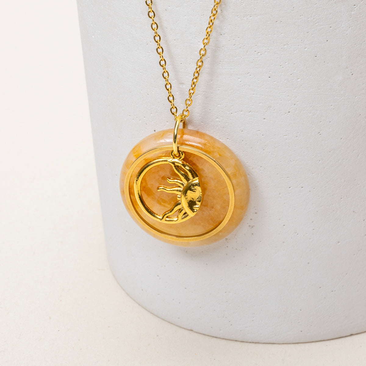 Collier Mina - Jade Jaune