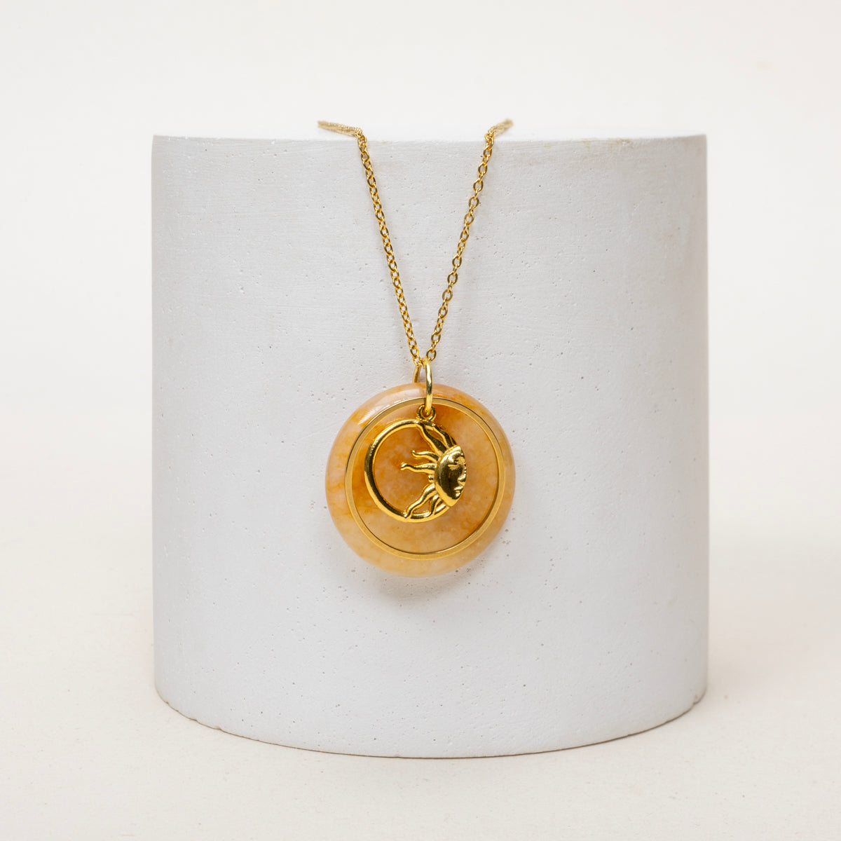 Collier Mina - Jade Jaune