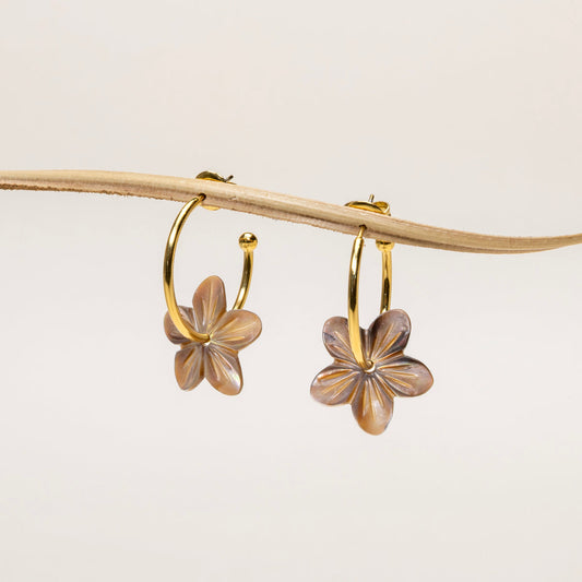Boucles d'oreilles Lovana - Nacre