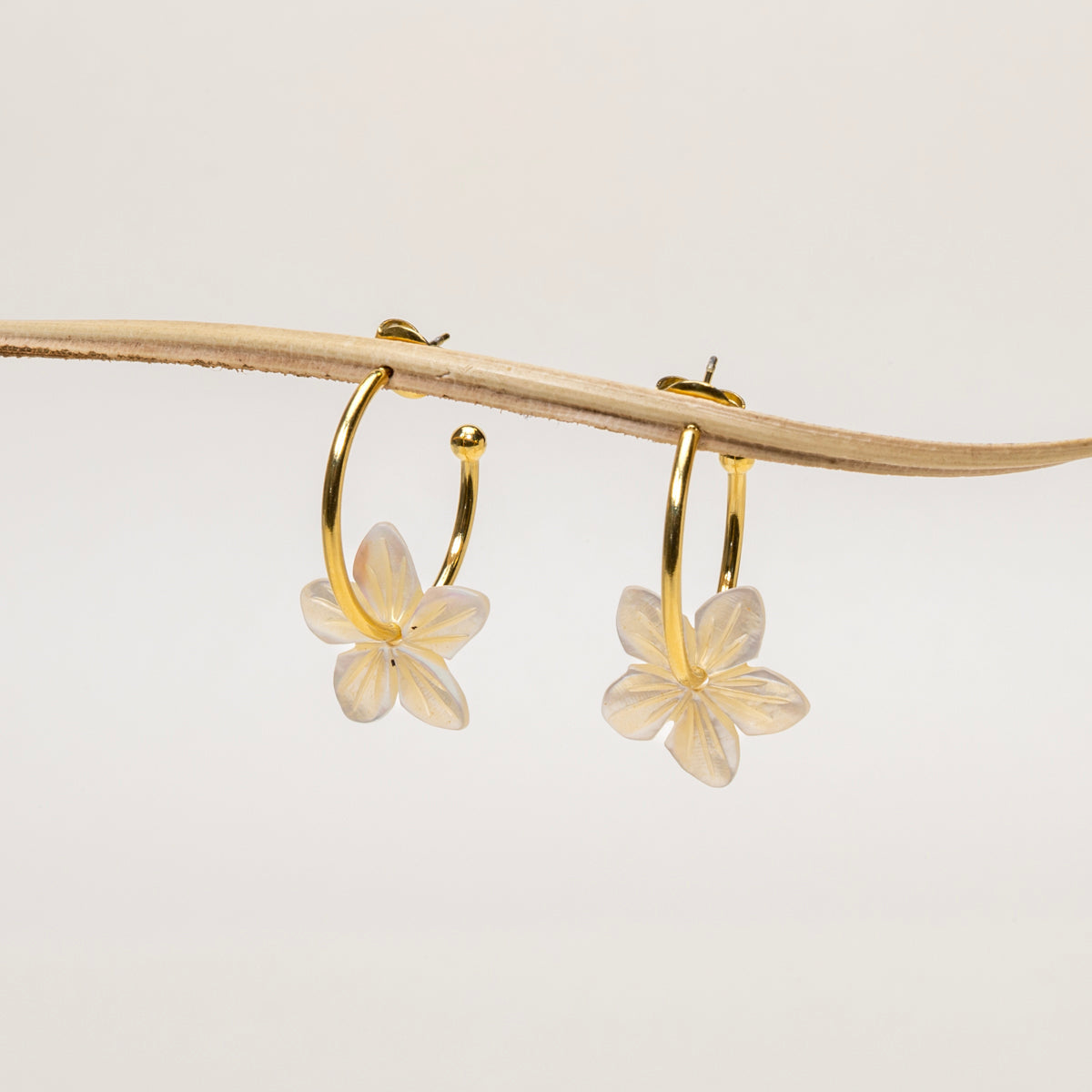 Boucles d'oreilles Lovana - Nacre
