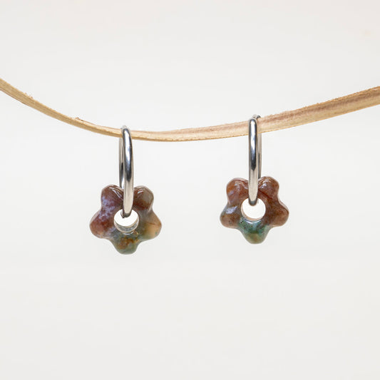 Boucles d'oreilles Ysée - Agate indienne