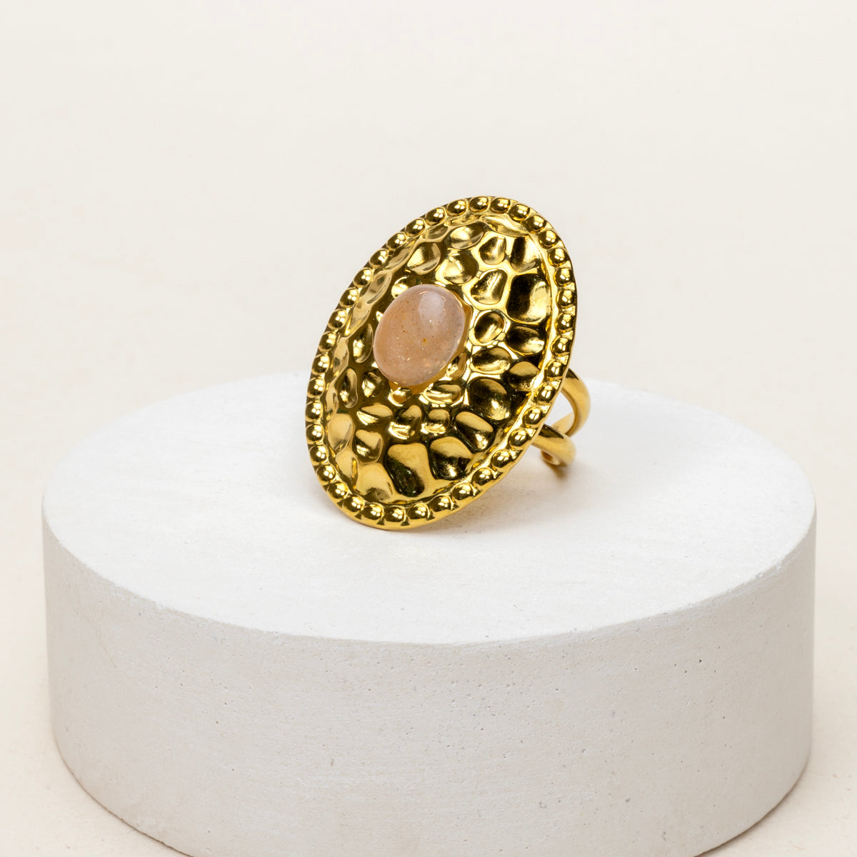 Bague réglable Azra - Pierre du soleil