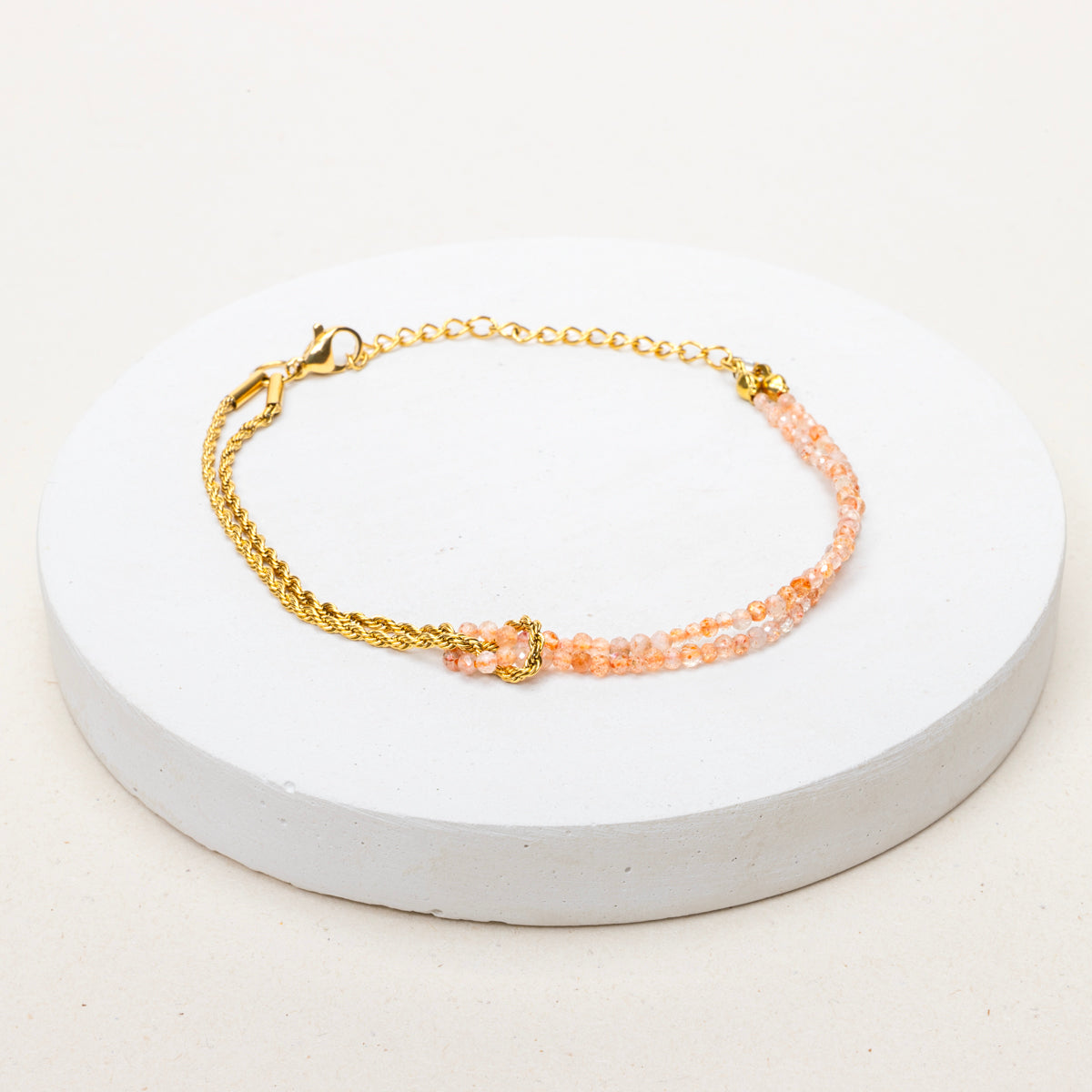 Bracelet double Assia - Pierre du soleil