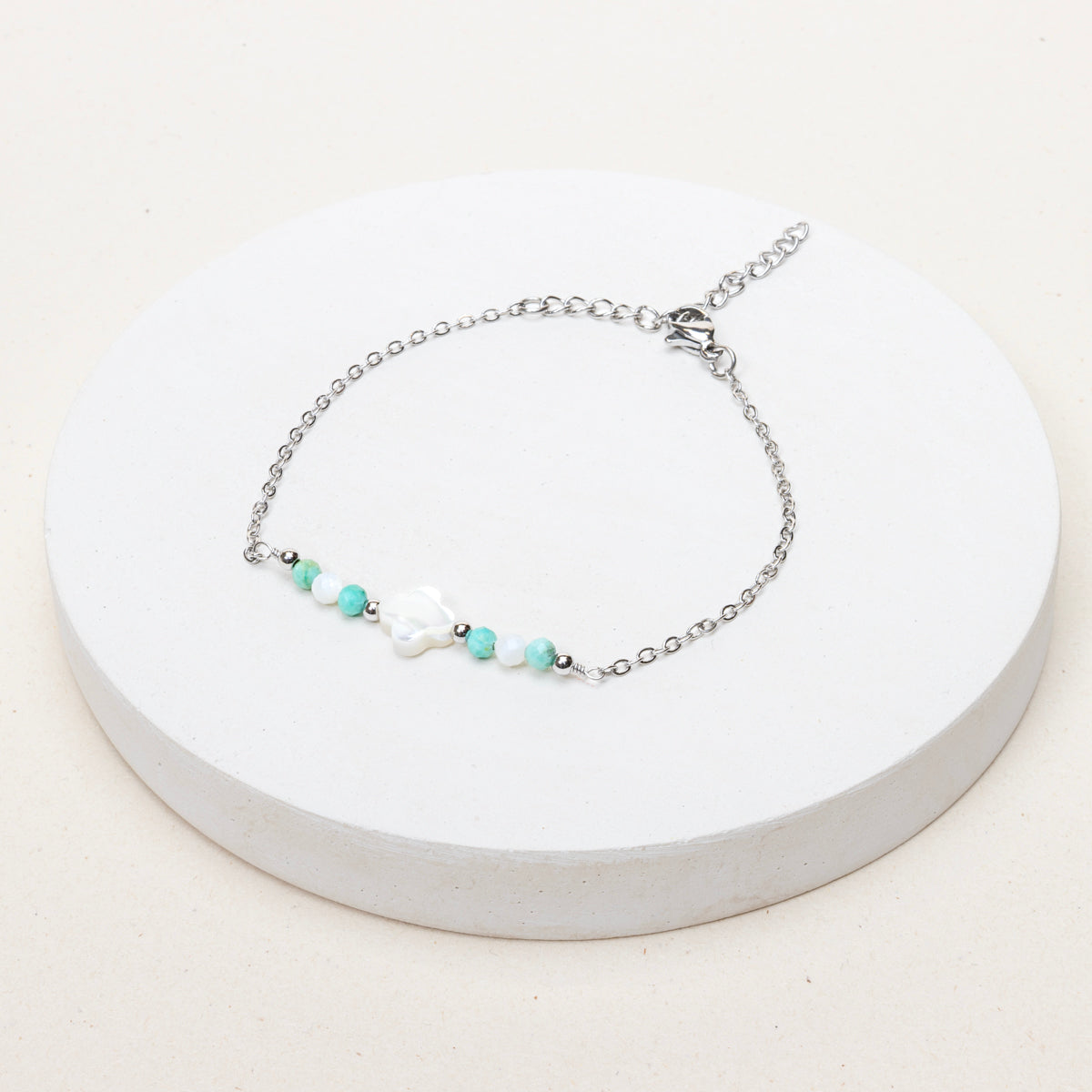 Bracelet Blondine - Nacre et Turquoise