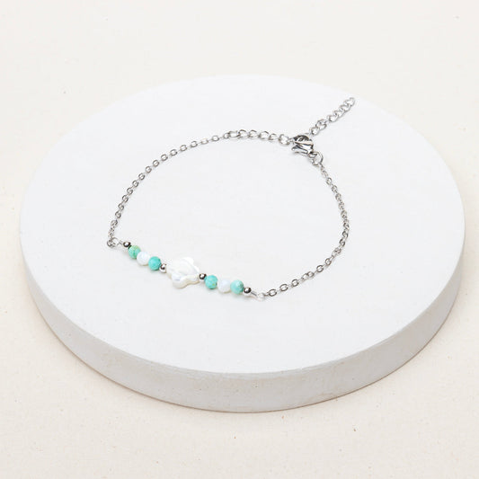 Bracelet Blondine - Nacre et Turquoise