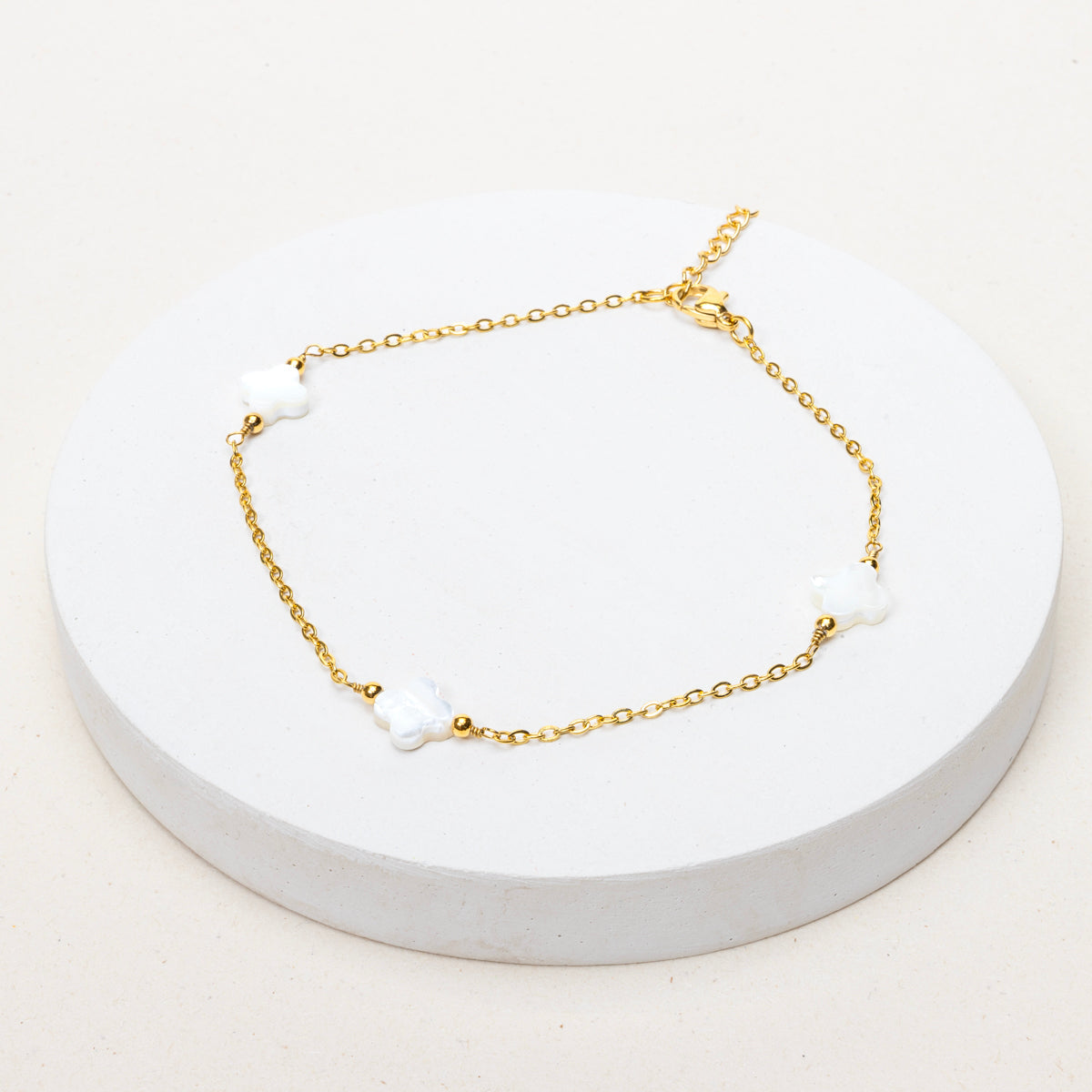 Bracelet de cheville Tahia - Nacre