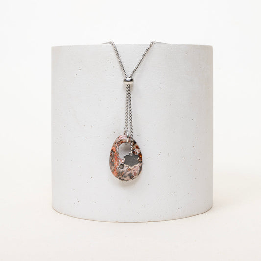 Pendentif Amaryllis - Jaspe Léopard