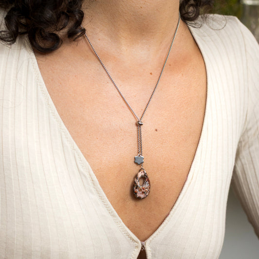 Pendentif Amaryllis - Jaspe Léopard