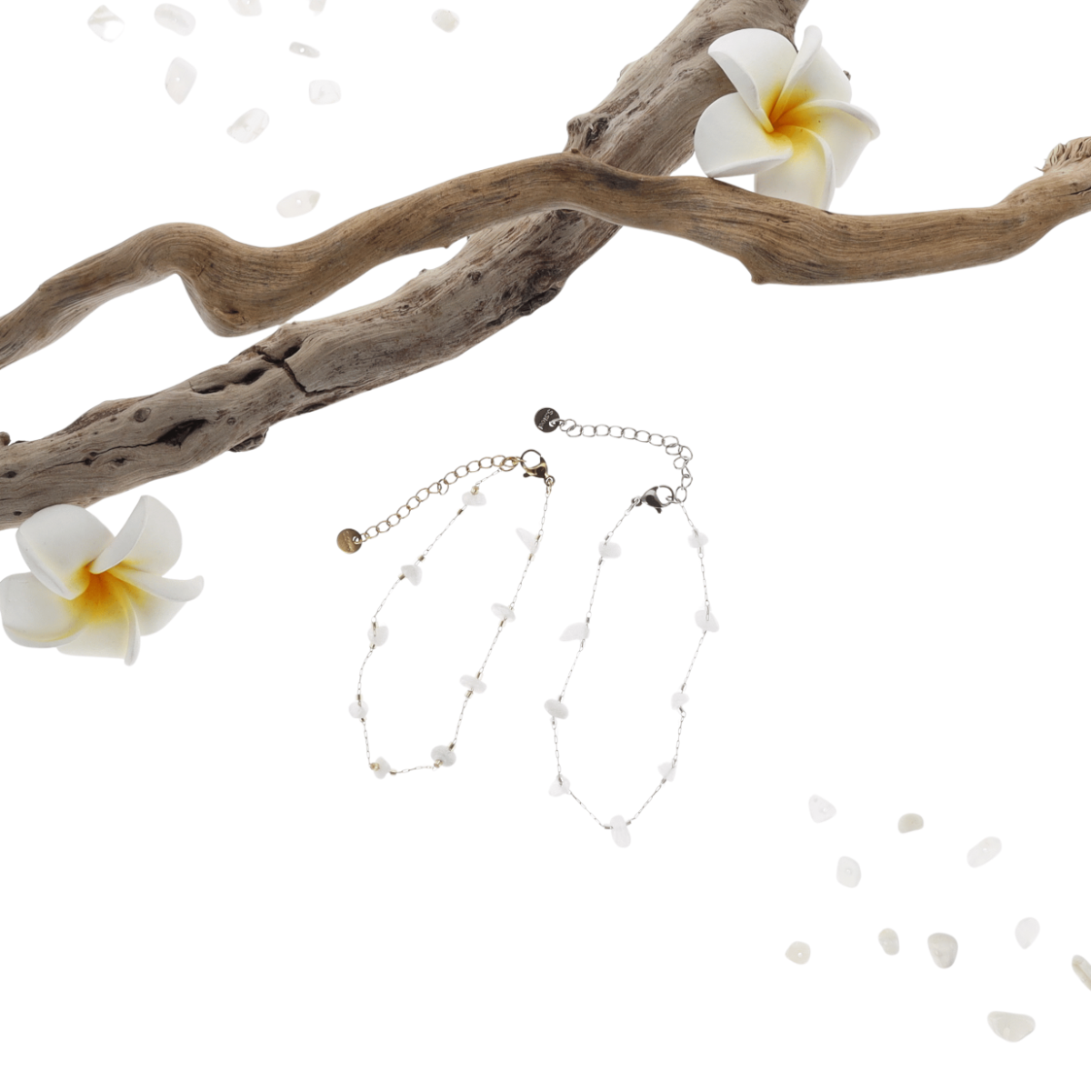 Bracelet Lumi - Jade Blanc
