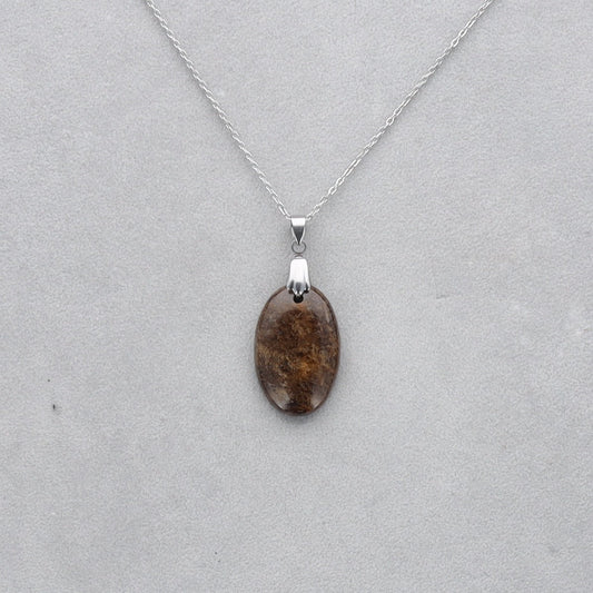 Bronzite Cabochon percé 26