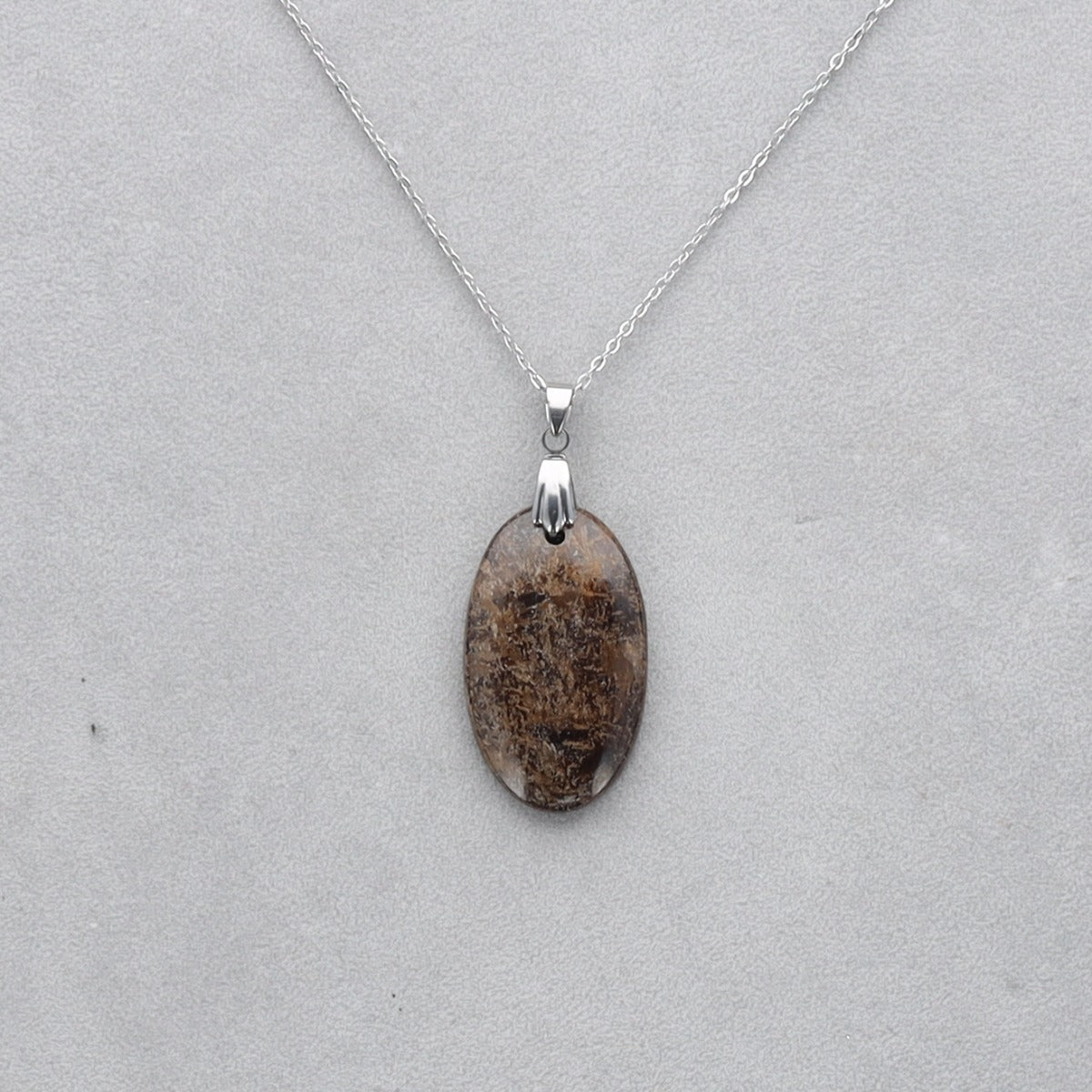 Bronzite Cabochon percé 29