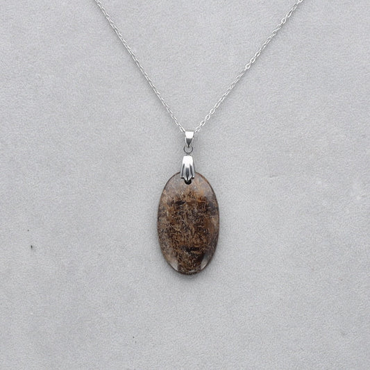 Bronzite Cabochon percé 29