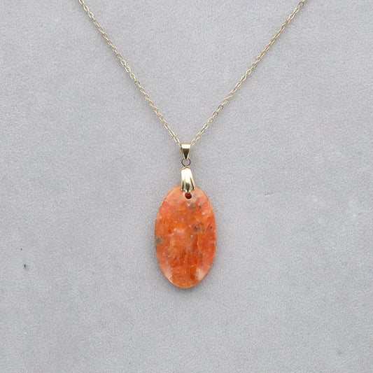 Calcite Orchidée Cabochon percé 8