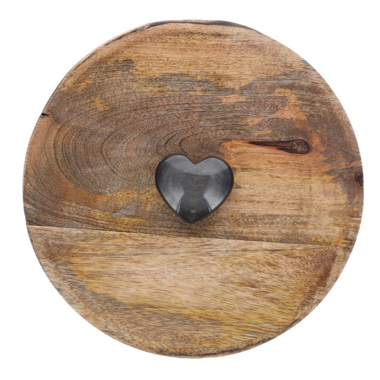 Coeur Obsidienne Argentée 0.080kg