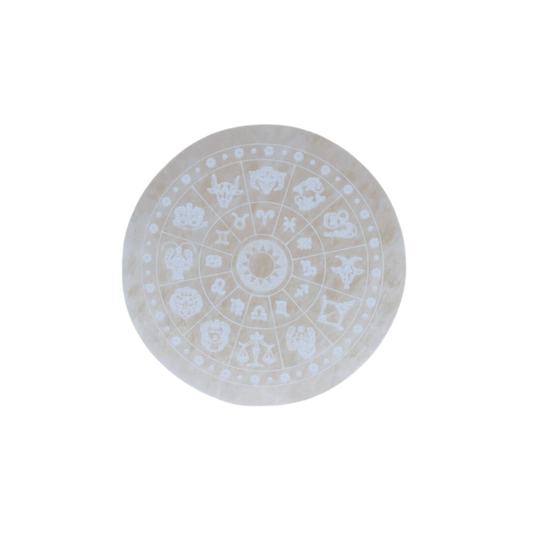 Rond Zodiaque Selenite 10cm
