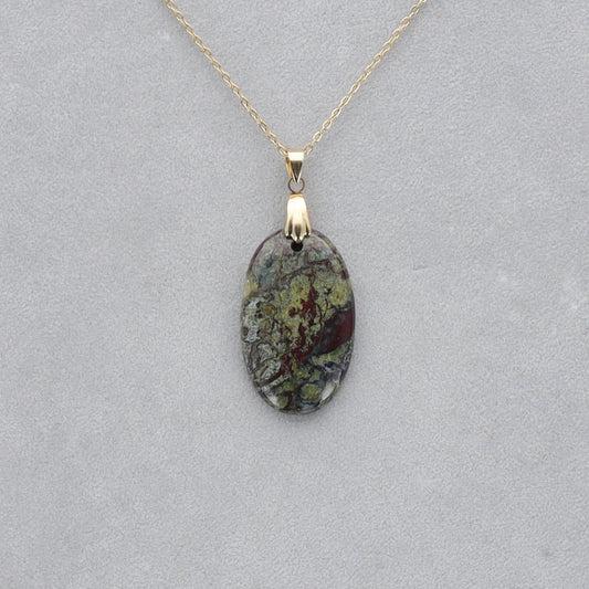 Dragon Vert Cabochon percé 28
