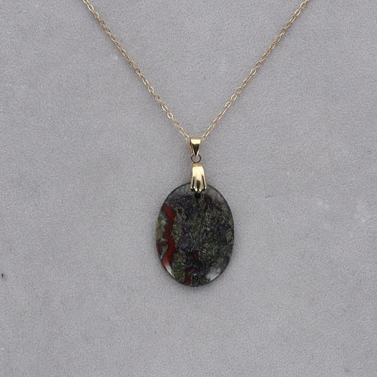 Dragon Vert Cabochon percé 34