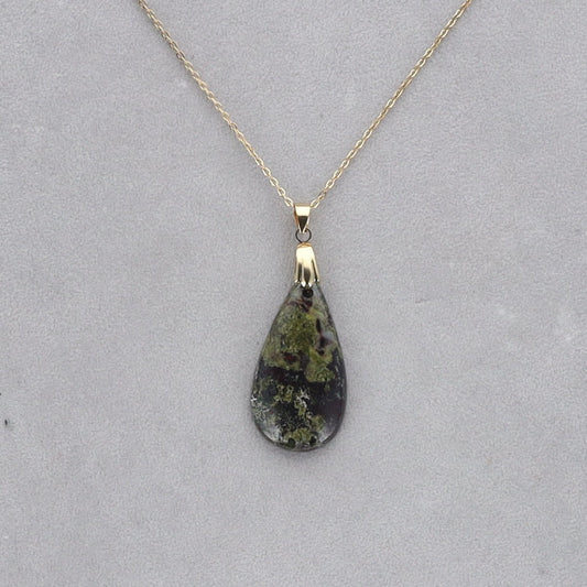 Dragon Vert Cabochon percé 36