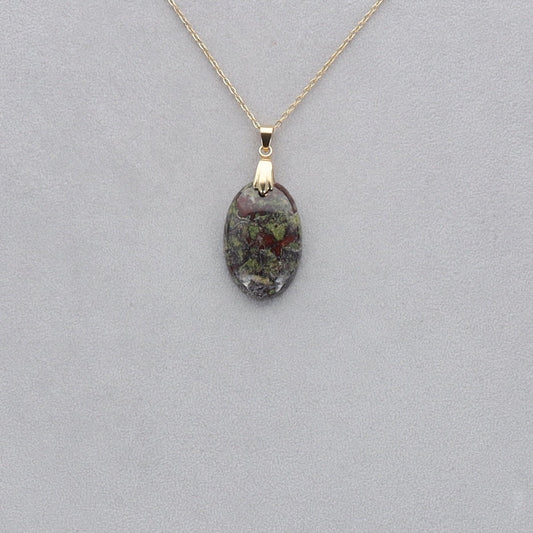 Dragon Vert Cabochon percé 9