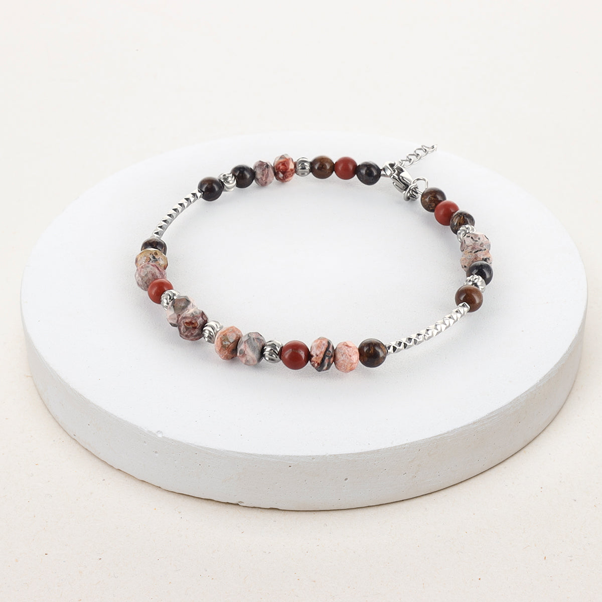 Bracelet réglable Eris - Jaspe Léopard