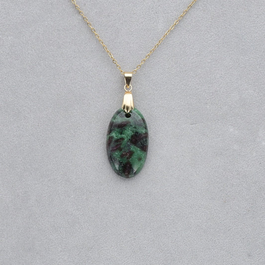 Fuschite Rubis Cabochon percé 57