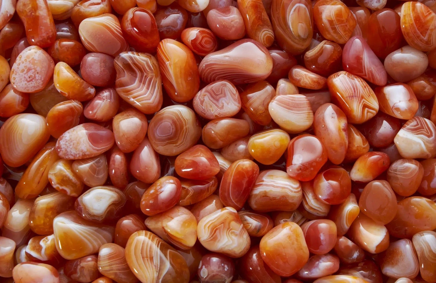 Cornaline Agate rouge bandes