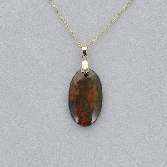 Héliotrope Cabochon percé 16