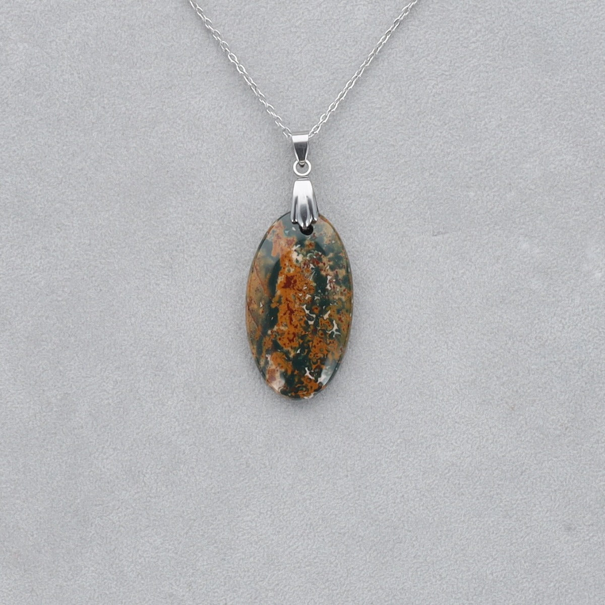 Héliotrope Cabochon percé 25