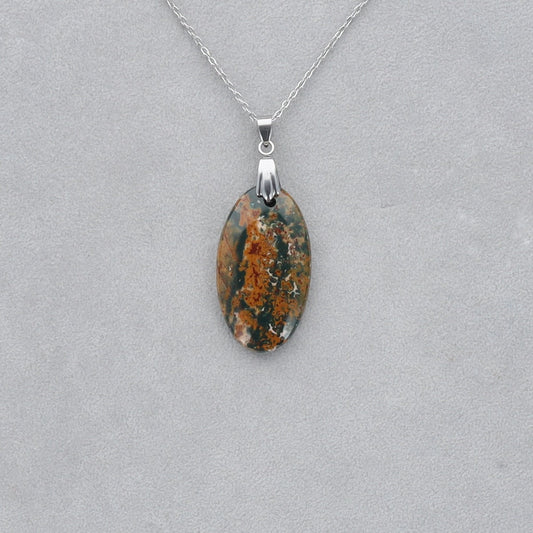 Héliotrope Cabochon percé 25