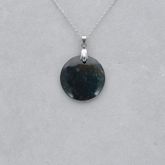 Héliotrope Cabochon percé 26