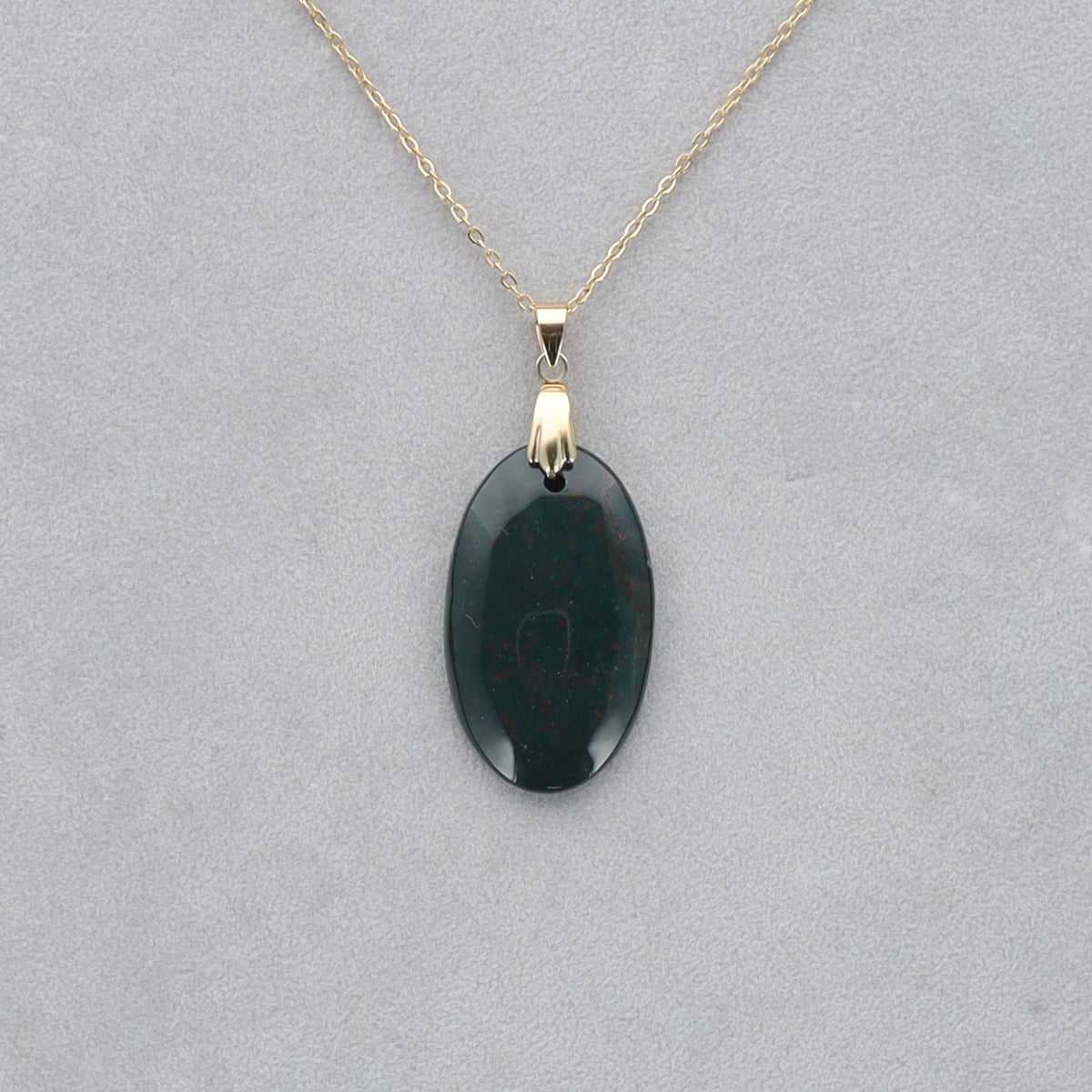 Héliotrope Cabochon percé 35