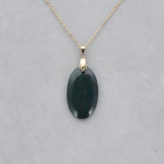 Héliotrope Cabochon percé 35