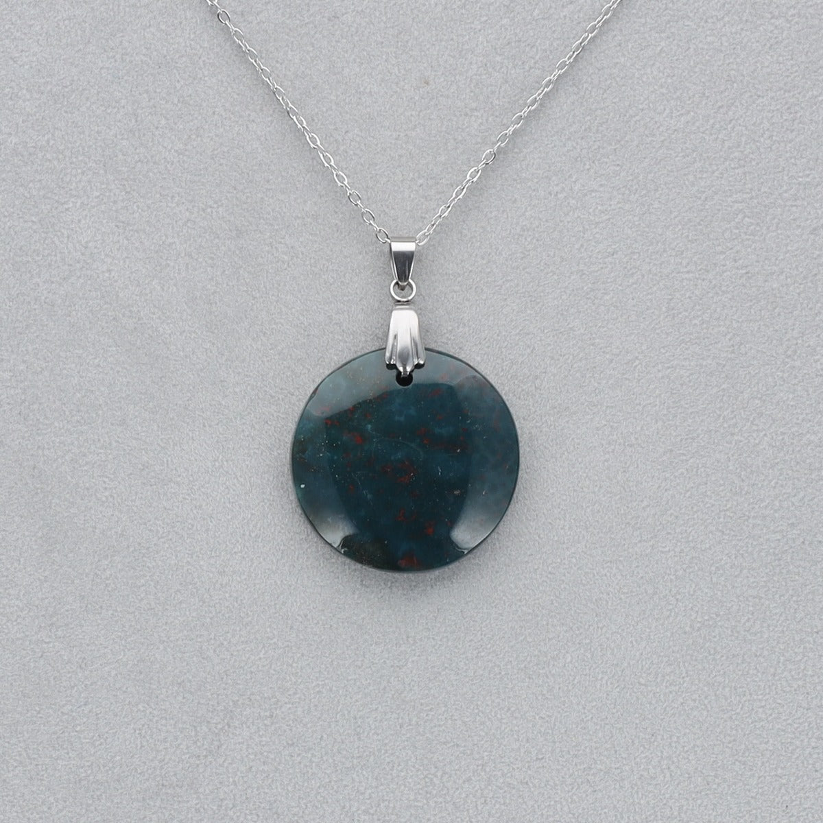 Héliotrope Cabochon percé 6