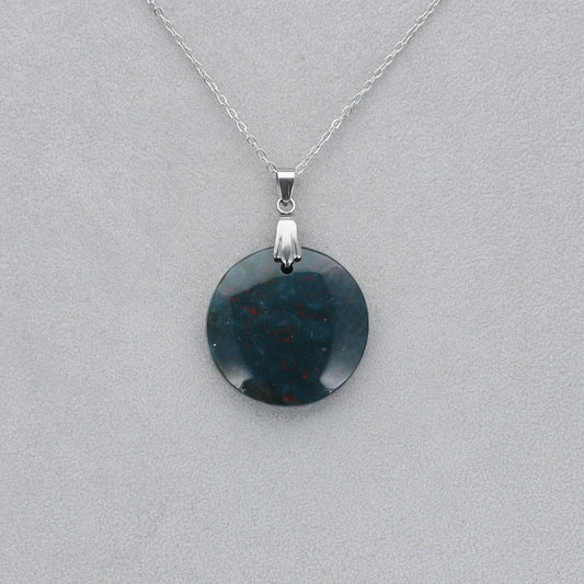 Héliotrope Cabochon percé 6