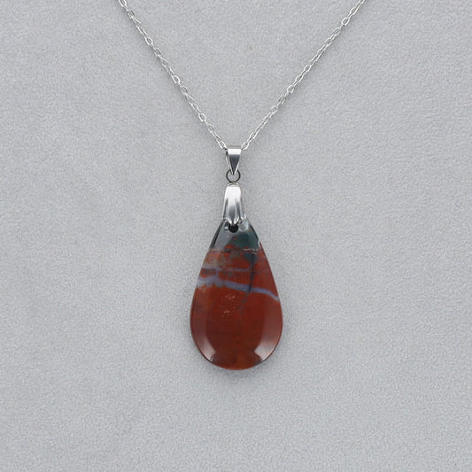 Héliotrope Cabochon percé 8