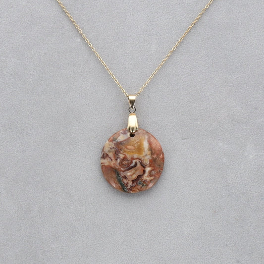 Jaspe Léopard Cabochon percé 20