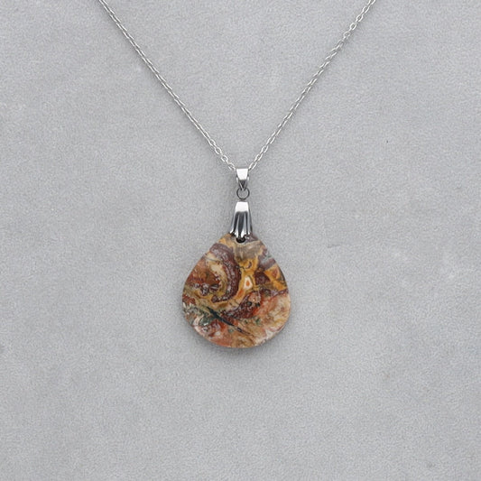 Jaspe Léopard Cabochon percé 24