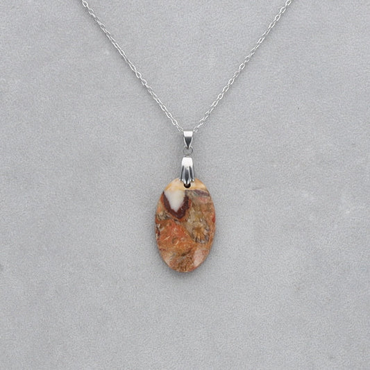 Jaspe Léopard Cabochon percé 25