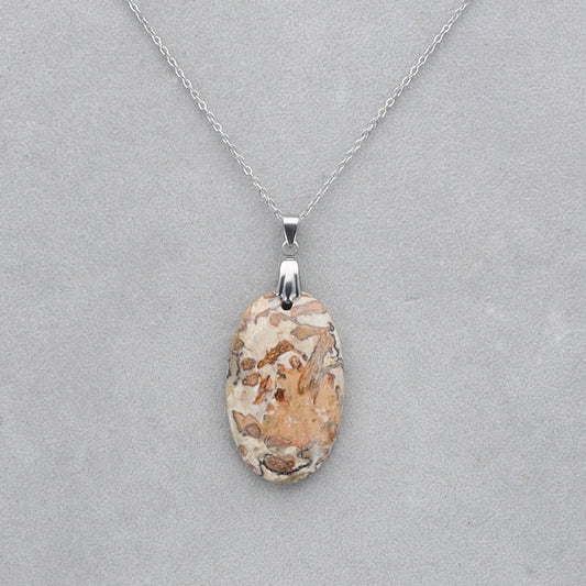 Jaspe Léopard Cabochon percé 6