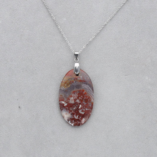 Jaspe Brechique Cabochon percé 29