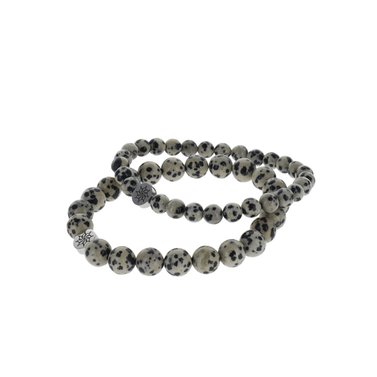 Bracelet Jaspe Dalmatien