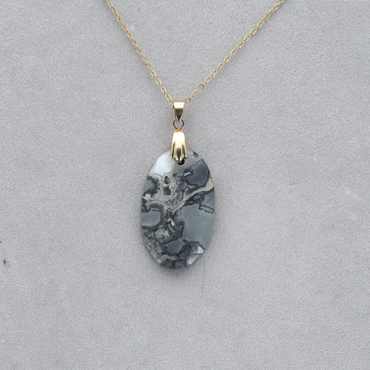 Jaspe Maligano Cabochon percé 27
