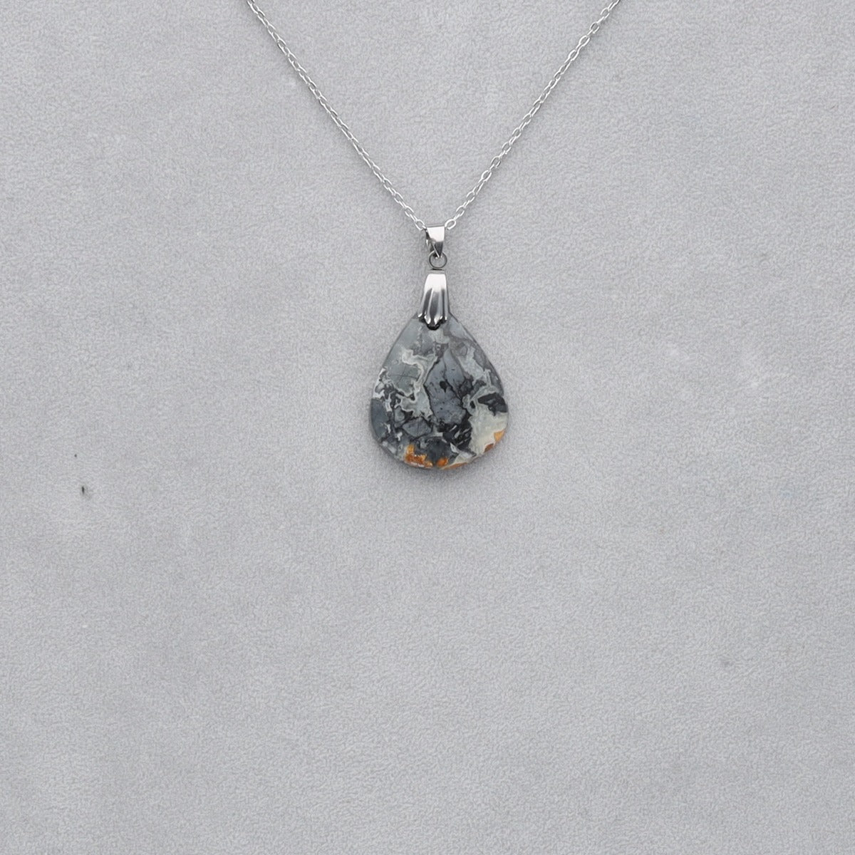 Jaspe Maligano Cabochon percé 8